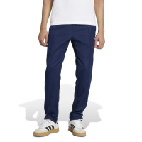 Survêtement classique adidas à fermeture éclair intégrale bleu foncé et blanc