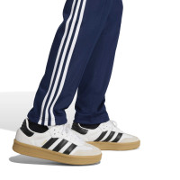 Survêtement classique adidas à fermeture éclair intégrale bleu foncé et blanc