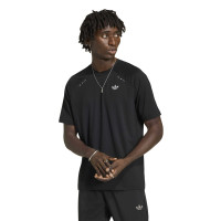 adidas Tech Trefoil Essential T-Shirt Zwart Zilver