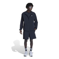 adidas Tech Trefoil Essential Woven Trainingsbroekje Donkerblauw Zilver