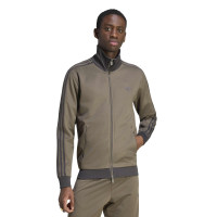 Veste d'entraînement adidas Classic marron foncé gris foncé