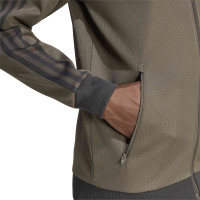 Veste d'entraînement adidas Classic marron foncé gris foncé