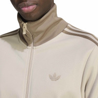 Survêtement classique adidas à fermeture éclair intégrale, beige et marron