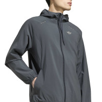 adidas Tech Essential Woven Trainingsjack Donkergrijs Zilver