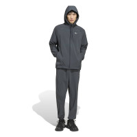 adidas Tech Essential Woven Trainingsjack Donkergrijs Zilver