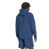 adidas Tech Essential Woven Trainingsjack Donkerblauw Zilver