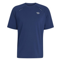 adidas Tech Trefoil Essential T-Shirt Donkerblauw Zilver