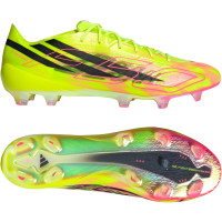 adidas F50 Hyperfast EVO Too Light Gras Voetbalschoenen (FG) Neongeel Zwart Roze