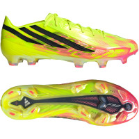 adidas F50 Hyperfast Elite Too Light Gras Voetbalschoenen (FG) Neongeel Zwart Roze