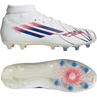 adidas F50 Sparkfusion League Gras / Kunstgras Voetbalschoenen (MG) Dames Wit Blauw Rood