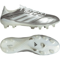 adidas Copa Pure IV Elite Gazon Naturel Chaussures de Foot (FG) Argenté Blanc Gris Foncé