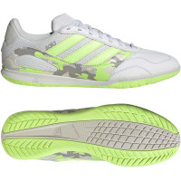 adidas Super Sala III Zaalvoetbalschoenen (IN) Lichtgrijs Lichtgroen Lime