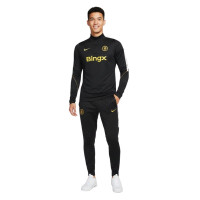 Survêtement Nike Chelsea Strike 1/4 Zip 2026-2027 bleu foncé blanc doré jaune