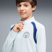 PUMA Manchester City Trainingstrui 1/4-Zip 2026-2027 Kids Lichtblauw Donkerblauw