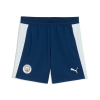 Pantalons d'entraînement PUMA Manchester City 2026-2027 pour Enfants, bleu foncé, bleu clair
