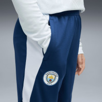 Pantalon d'entraînement PUMA Manchester City 2026-2027 pour enfants, bleu foncé, bleu clair