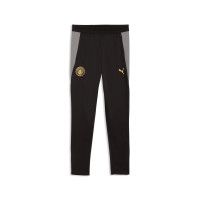 Pantalon d'entraînement PUMA Manchester City 2026-2027 pour enfants, noir, gris foncé, or