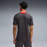 Kit d'entraînement PUMA AC Milan 2026-2027 gris foncé rouge