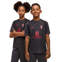 PUMA AC Milan Trainingsshirt 2026-2027 Kids Donkergrijs Rood