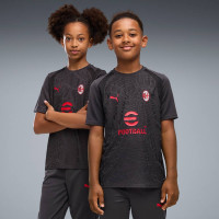 PUMA AC Milan Trainingsset 2026-2027 Kids Donkergrijs Rood