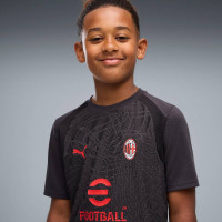 PUMA AC Milan Trainingsset 2026-2027 Kids Donkergrijs Rood