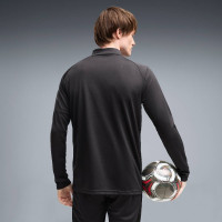 Haut d'entraînement PUMA AC Milan 1/4-Zip 2026-2027 gris foncé rouge