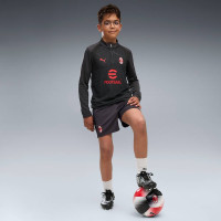 PUMA AC Milan Trainingsbroekje 2026-2027 Kids Donkergrijs Rood