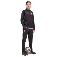 Survêtement PUMA AC Milan 1/4 Zip 2026-2027 pour Enfants, gris foncé et rouge
