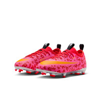 Nike Mercurial Vapor 17 Academy x LEGO® Gazon Naturel Chaussures de Foot (FG) Enfants Rouge Rose Orange