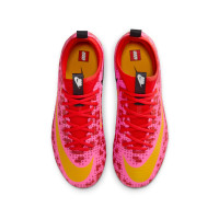 Nike Mercurial Vapor 17 Academy x LEGO® Gazon Naturel Chaussures de Foot (FG) Enfants Rouge Rose Orange