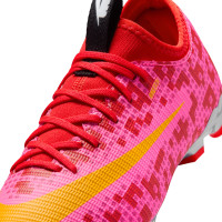 Nike Mercurial Vapor 17 Academy x LEGO® Gazon Naturel Chaussures de Foot (FG) Enfants Rouge Rose Orange