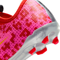 Nike Mercurial Vapor 17 Academy x LEGO® Gazon Naturel Chaussures de Foot (FG) Enfants Rouge Rose Orange