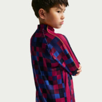 Haut d'entraînement d'avant-match Nike FC Barcelona Strike 1/4-Zip 2026-2027 pour Enfants, rouge, bleu foncé, jaune