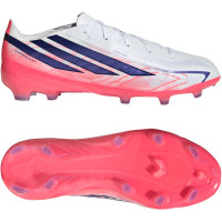 adidas F50 Hyperfast Elite Gazon Naturel Chaussures de Foot (FG) Enfants Blanc Mauve Rose
