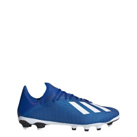 adidas X 19.3 Gras / Kunstgras Voetbalschoenen (MG) Blauw Wit Zwart