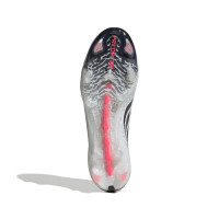 adidas Predator Elite Sans Lacets Gazon Naturel Chaussures de Foot (FG) Blanc Noir Rose