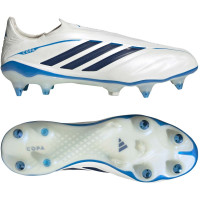 adidas Copa Pure IV Elite Veterloze IJzeren-Nop Voetbalschoenen (SG) Wit Blauw Donkerblauw