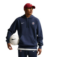 Survêtement à capuche Nike Paris Saint-Germain Club Sportswear 2026-2027 Bleu foncé et blanc