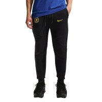 Nike Chelsea Tech Fleece Joggingbroek 2026-2027 Zwart Goudgeel