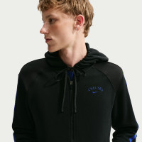 Survêtement polaire Nike Chelsea City Side à capuche 2026-2027 noir bleu foncé
