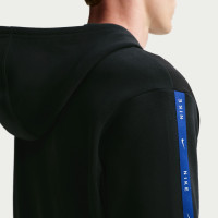 Survêtement polaire Nike Chelsea City Side à capuche 2026-2027 noir bleu foncé