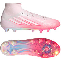 adidas F50 Sparkfusion Elite Gras / Kunstgras Voetbalschoenen (MG) Dames Roze Wit