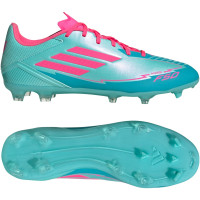 adidas F50 Messi League Gras / Kunstgras Voetbalschoenen (MG) Turquoise Roze