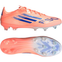 adidas F50 Pro Gras Voetbalschoenen (FG) Oranje Blauw Wit