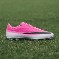 Nike Mercurial Vapor 17 Club Gras / Kunstgras Voetbalschoenen (MG) Felroze Wit Zwart