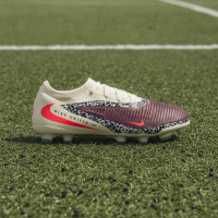 Nike Phantom 6 Low Pro Gras / Kunstgras Voetbalschoenen (MG) Kids Gebroken Wit Bordeauxrood Rood