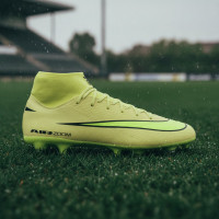 Nike Zoom Mercurial Superfly 10 Academy Crampons Vissés Chaussures de Foot (SG) Jaune Jaune Néon Orange