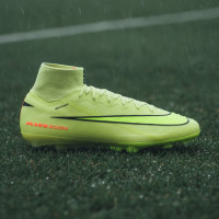Nike Zoom Mercurial Superfly 10 Pro Crampons Vissés Chaussures de Foot (SG) Jaune Jaune Néon Orange