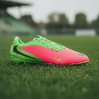 Nike Phantom 6 Low Haaland Academy Gazon Naturel Artificiel Chaussures de Foot (MG) Vert Vif Rouge Noir