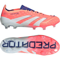 adidas Predator Elite Gazon Naturel Chaussures de Foot (FG) Orange Blanc Bleu